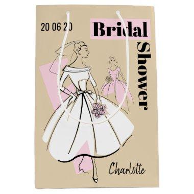 Fashion Bride Neutral Group Bridal Shower medium Medium Gift Bag