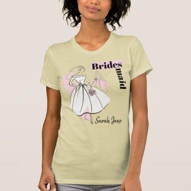 Fashion Bride Neutral Group Bridesmaid Name T-Shirt