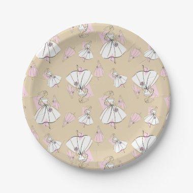 Fashion Bride Neutral Group Multi paper plates