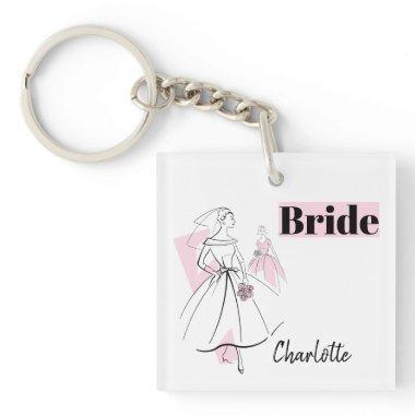 Fashion Bride Pink Bride keychain