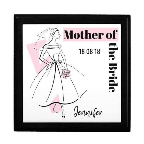Fashion Bride Pink Mother of the Bride gift box