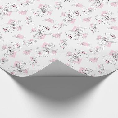 Fashion Bride Pink multi wrapping paper