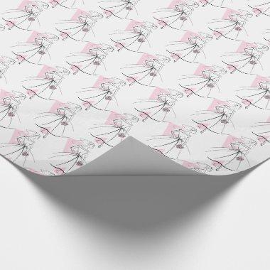 Fashion Bride Pink Multi wrapping paper