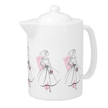 Fashion Bride Pink teapot
