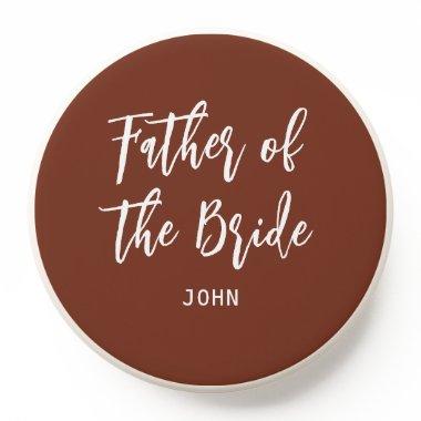 Father of the Bride Brown White Terracotta PopSocket