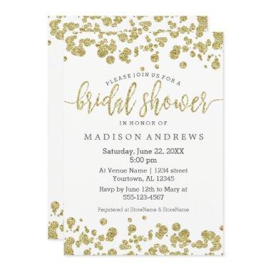 Faux Gold Confetti Bling