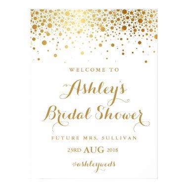 Faux Gold Foil Confetti  Poster