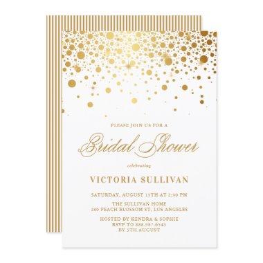 Faux Gold Foil Confetti Dots