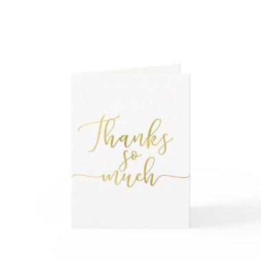 Faux Gold Foil Script Thank You Thanks So Much