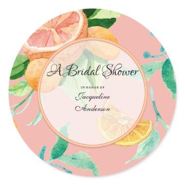 Favor Envelope Seal Citrus Wedding