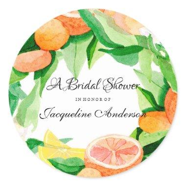 Favor Envelope Seal Citrus Wedding