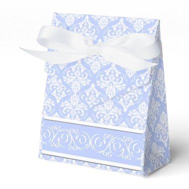 Favor/Gift Box - Wedgewood Blue Damask