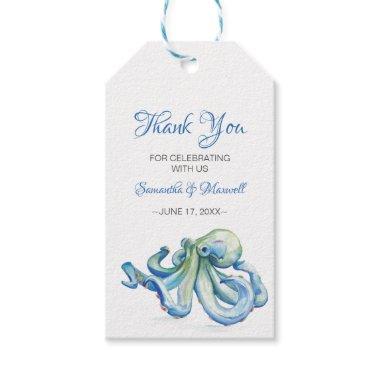 Favor Gift Tag Octopus