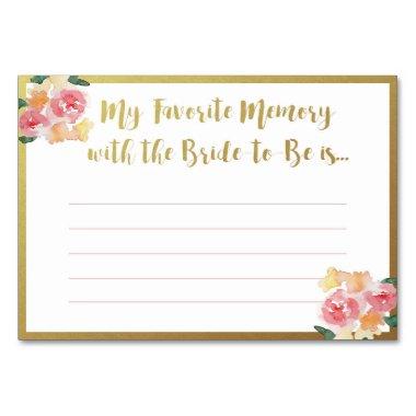 Favorite Memory with the Bride Invitations