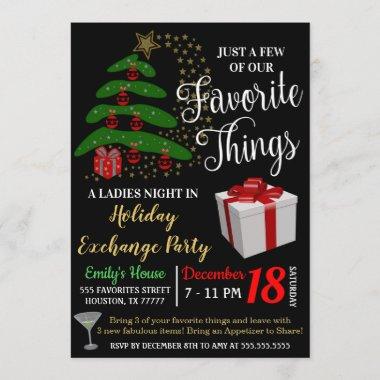 Favorite Things Gift Exchange Invitations