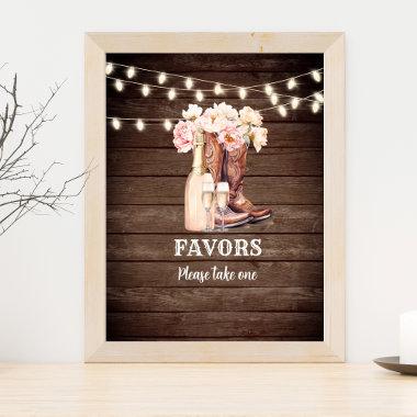 FAVORS sign Cowgirl Boots Champagne