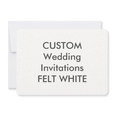 FELT WHITE 110lb 6.25" x 4.5" Wedding