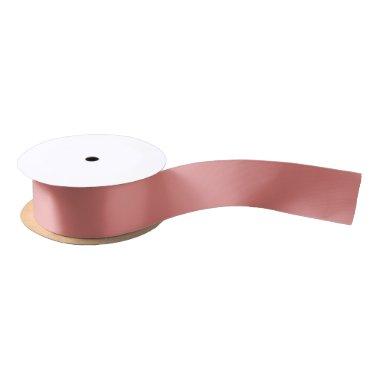 Feminine Dusty Pink Solid Color Satin Ribbon