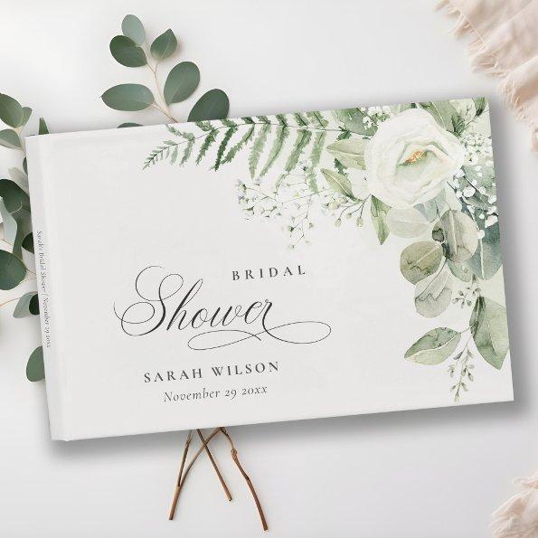 Fern Eucalyptus Greenery Foliage  Guest Book
