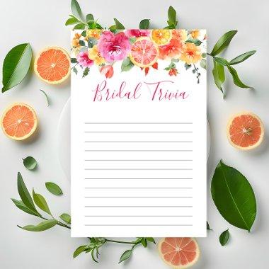 Festive Bright Flowers Citrus  Game