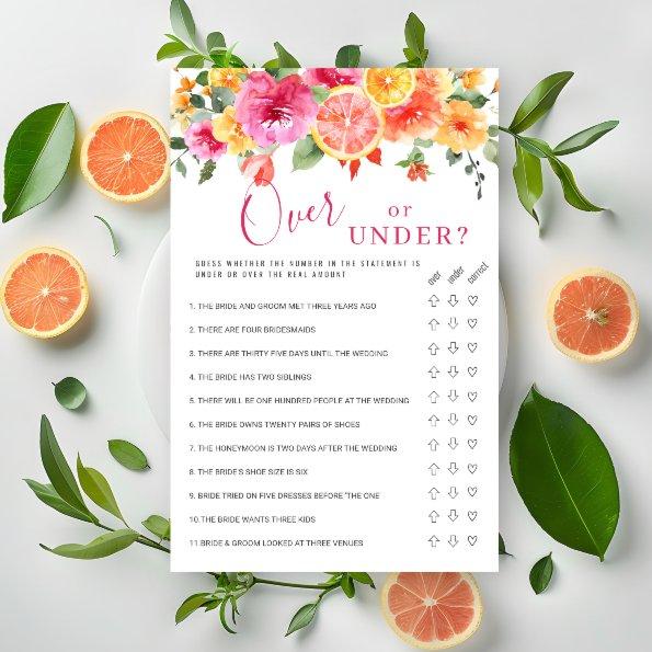 Festive Bright Flowers Citrus  Game