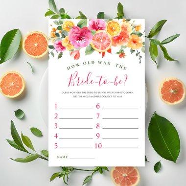Festive Bright Flowers Citrus  Game