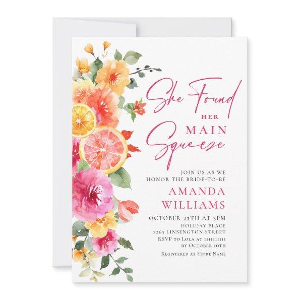 Festive Bright Flowers Floral Citrus
