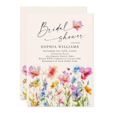 Festive Bright Watercolor Flowers