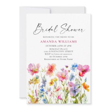 Festive Bright Watercolor Flowers