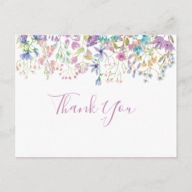 Field Floral Bridal Shower Thank You Invitations