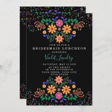 Fiesta and Cactus Colorful Bridesmaids Luncheon Invitations