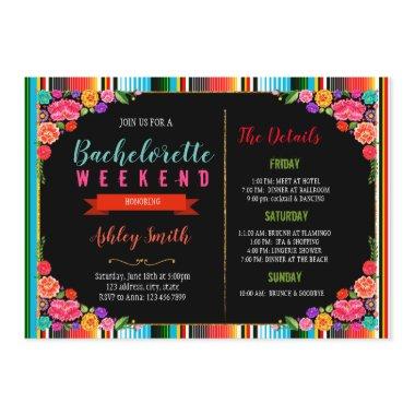 Fiesta bachelorette with Itinerary