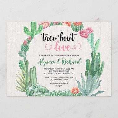Fiesta bridal couples shower, Taco bout love Invitations