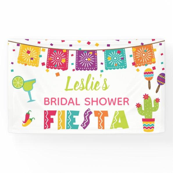 Fiesta Bridal Shower Banner - White Background
