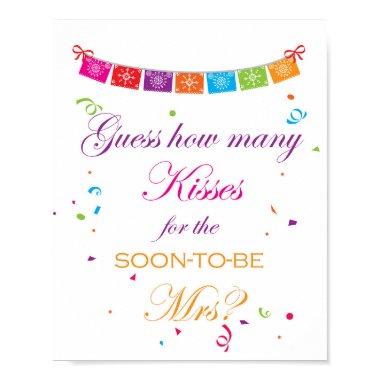 Fiesta Bridal Shower Game Sign 8x10