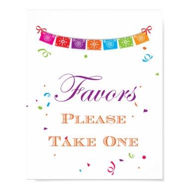 Fiesta Bridal Shower Game Sign 8x10