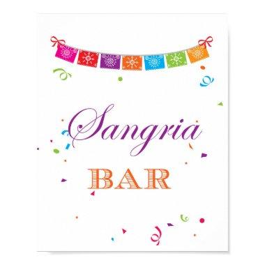 Fiesta Bridal Shower Game Sign 8x10