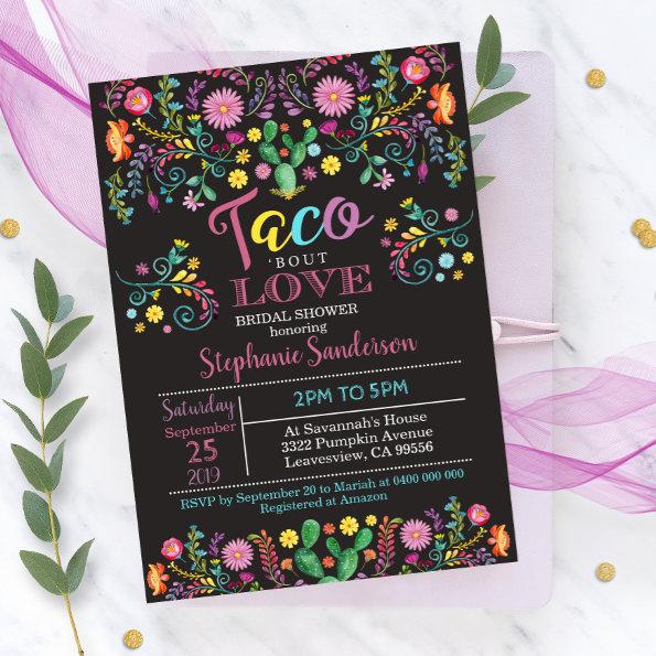 Fiesta Bridal Shower Invitations Taco bout love