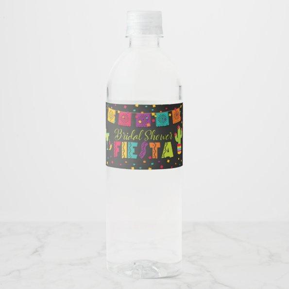 Fiesta Bridal Shower Water Bottle Label