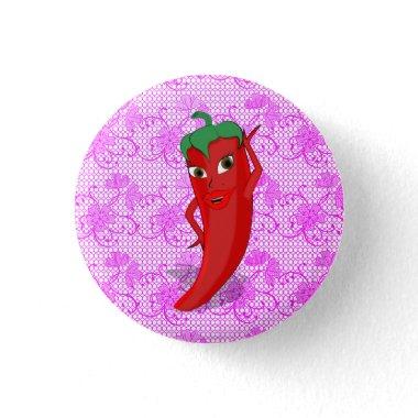 Fiesta Bridal Shower With Red Hot Pepper Diva Button