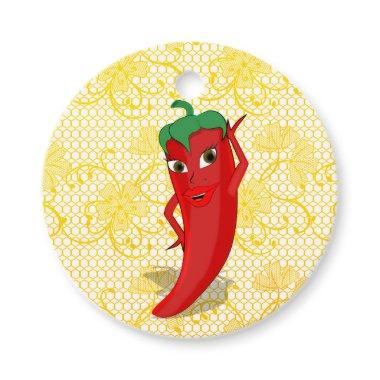 Fiesta Bridal Shower With Red Hot Pepper Diva Favor Tags