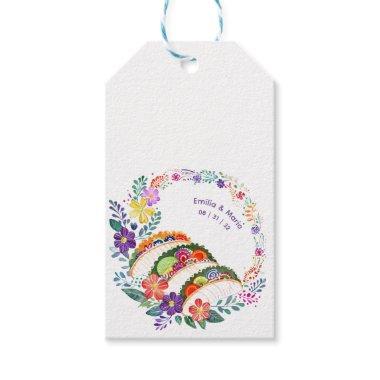 FIESTA Cacti Folkart Flowers Custom Gift Tags