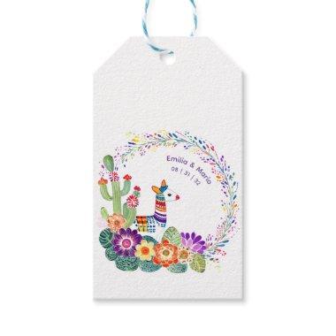 FIESTA Cacti Folkart Flowers Custom Gift Tags