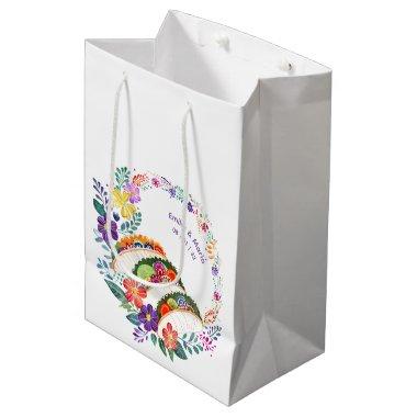 FIESTA Cacti Folkart Flowers Custom Medium Gift Bag