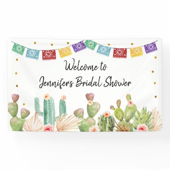 Fiesta Cactus Boho Bridal Shower Banner