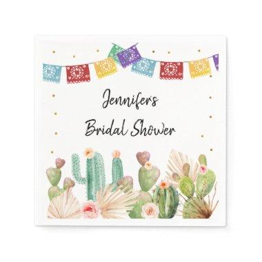Fiesta Cactus Boho Bridal Shower Napkins