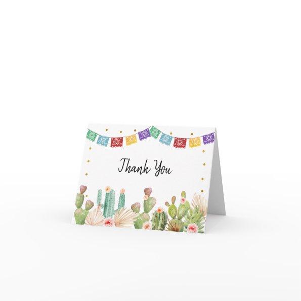 Fiesta Cactus Boho Bridal Shower Thank You Invitations