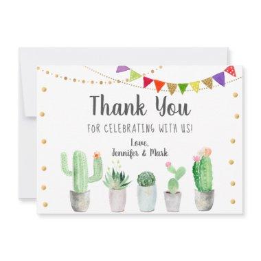 Fiesta Cactus Bridal Shower Thank You