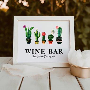Fiesta Cactus  Wine Bar Photo Print