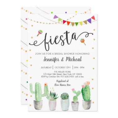 Fiesta Cactus Couples Bridal Shower Invitations